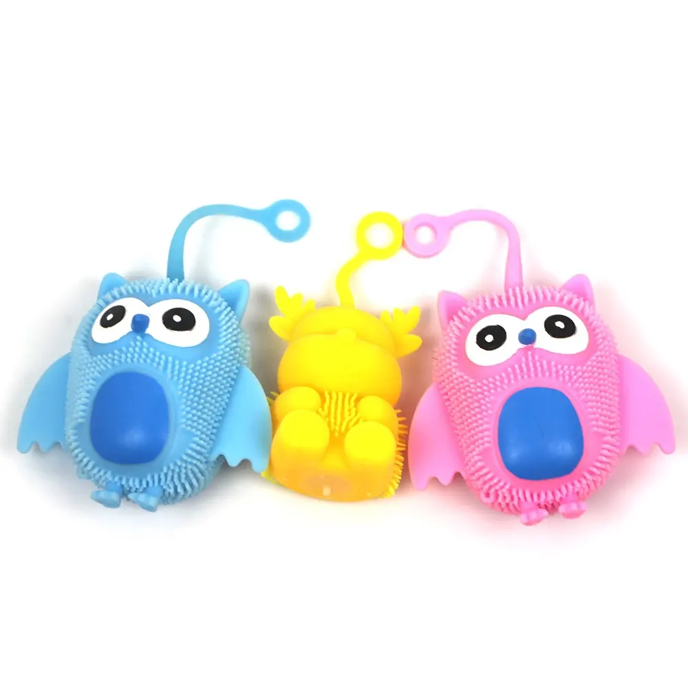 2019 popular creative and surprise TPR fluffy squishy ball & TPR puffer ball and squeezing anti stress toys