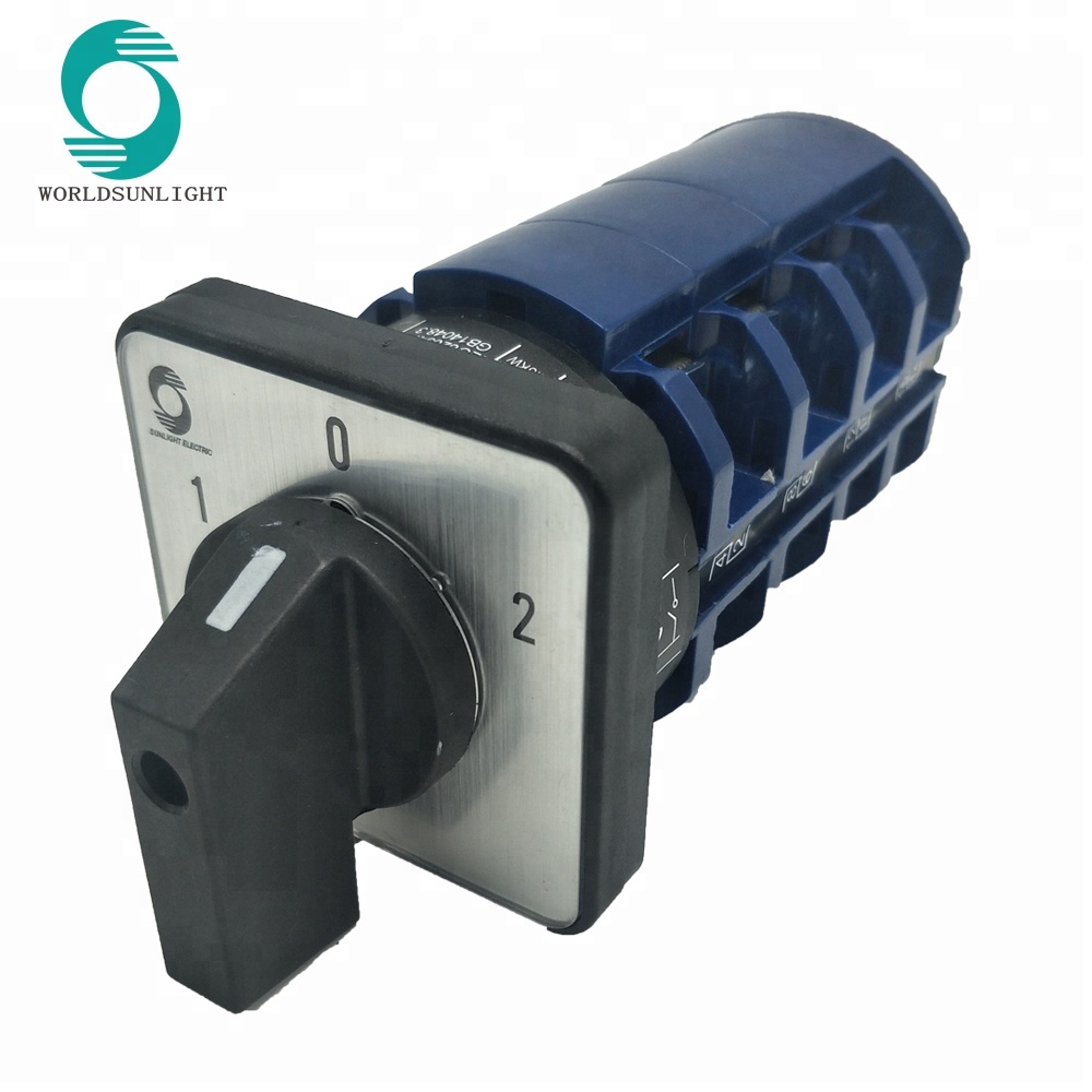 LW26-63 63amp 4 полюсный 1-0-2 Универсальный ручной поворотный кулачковый переключатель