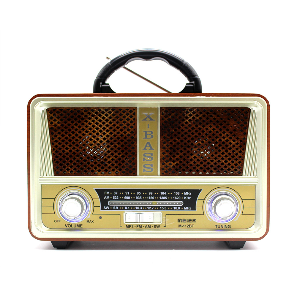 2019 рекламный подарок, портативный Ретро FM-радиоприемник, USB-плеер, перезаряжаемый FM-динамик