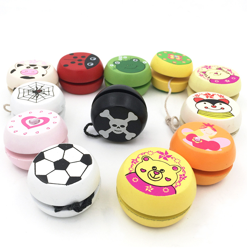 Деревянный Yoyo продвижение yoyo дерево материал с Индивидуальные печати