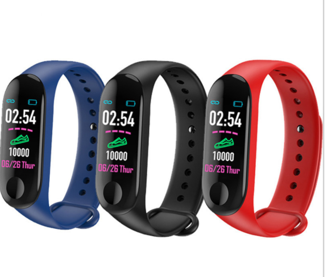Смарт-часы M3 Band Pulsera reloj Inteligente, спортивный браслет, фитнес-трекер, пульсометр, умные часы с кровяным давлением