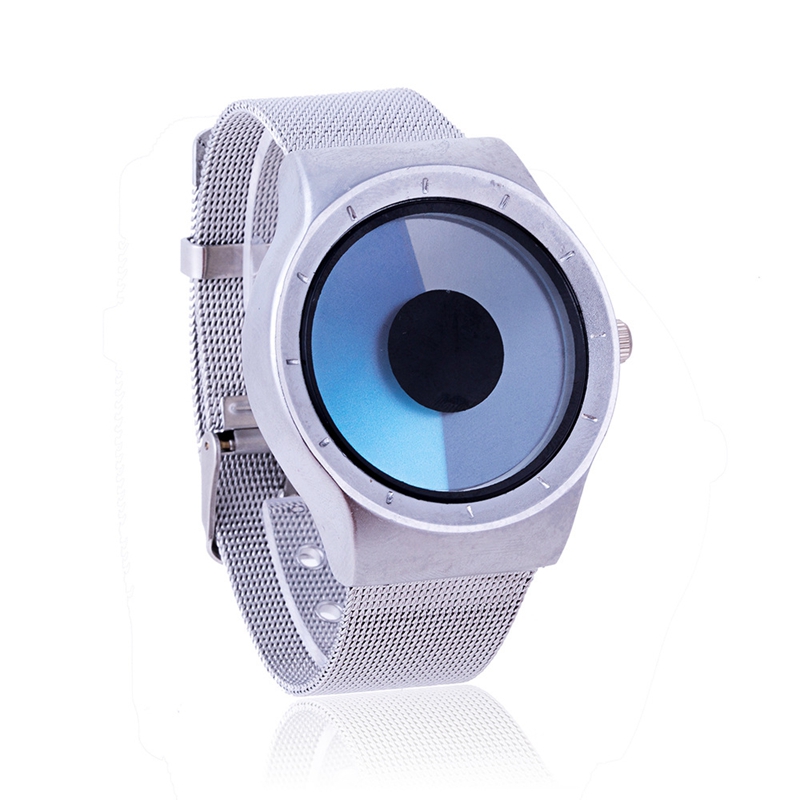 Luxury Steel Sport Watch - Customizable Scan Dial Quartz Men's Watch