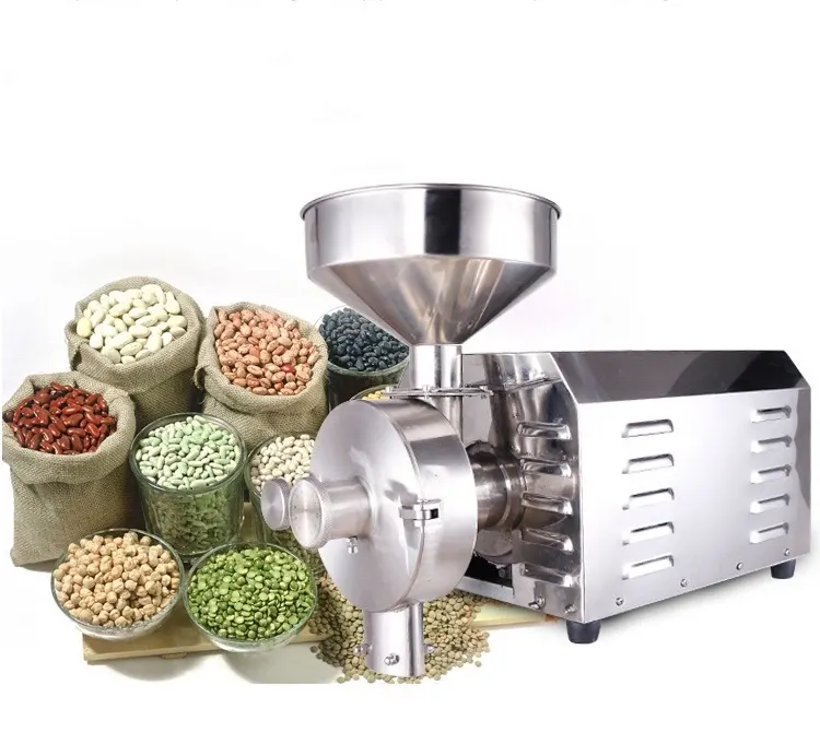 mini commercial grain hammer mill grinder wheat flour mill machine rice herb powder grinder coffee grinder