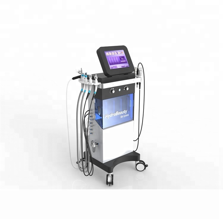 2020 10 в 1 Hydrabeauty микродермабразия Глубокая очистка Аква пилинг Антивозрастной уход за кожей лица машина с гидравлической ручкой