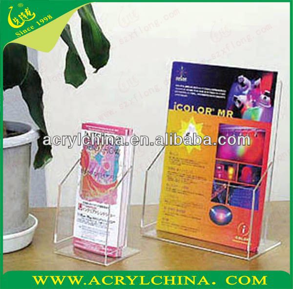 acrylic display sign with brochure or leaflet holder