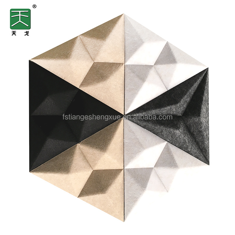 TianGe Factory 2019 новейший звуковой диффузор настенная панель 3D акустические офисные/автомобили/дома/аудитории полиэфирные акустические панели Kingkus