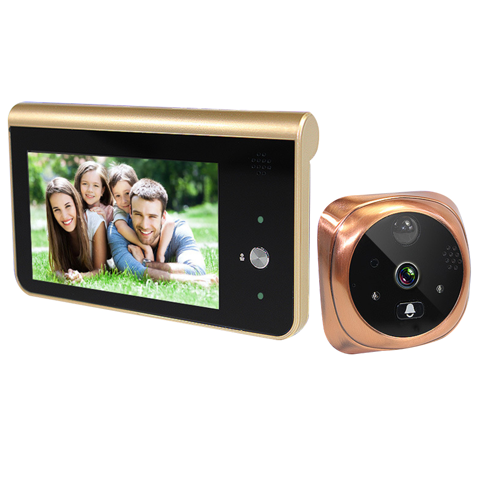 4,3 дюймовый умный беспроводной Видеозвонок 3600 мАч HD720P WiFi цифровой дверной глазок дверной звонок камера