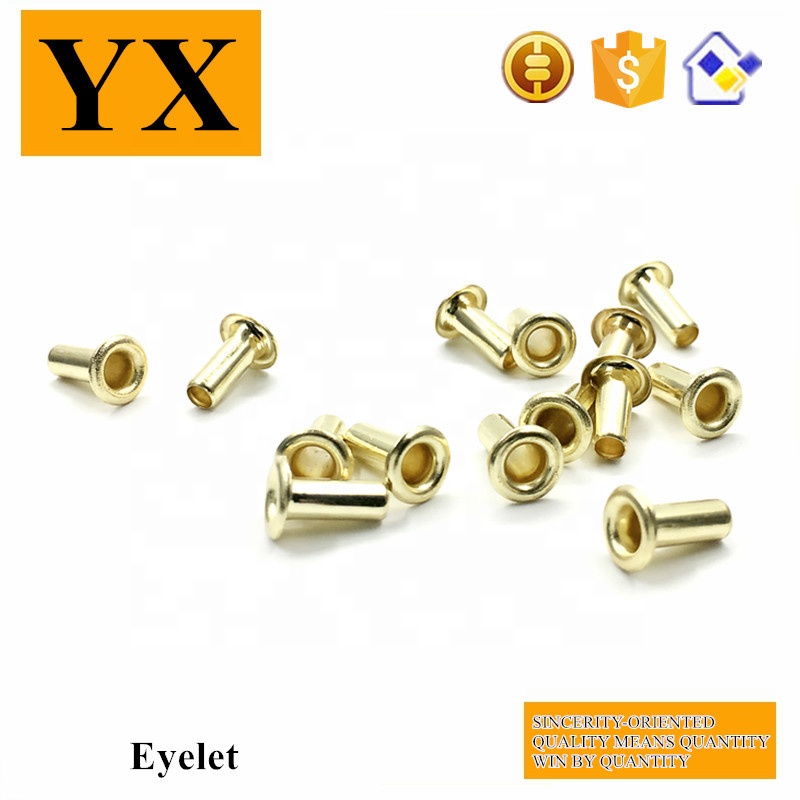 Gold plating metal hollow tubular rivets 6*3*9