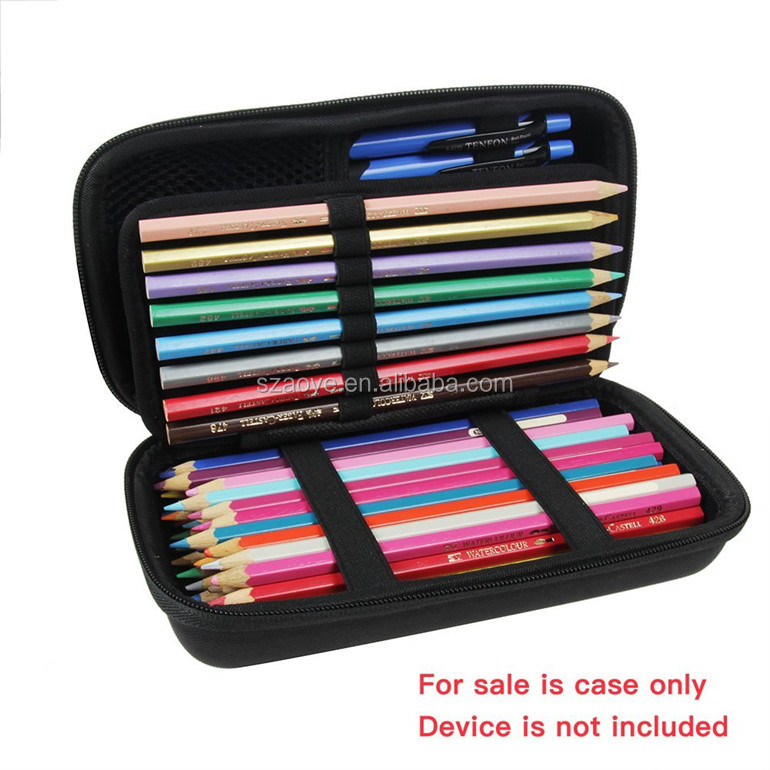 Жесткий Дорожный Чехол из ЭВА для цветных карандашей Prismacolor Premier, подходит для карандашей с принтом на заказ до 80 отделений