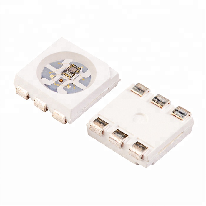 Оптовая продажа epistar epiled sanan 6 контактов 0,2 вт WS2812 SK6812 WS2811 ic встроенный smd 5050 RGB светодиодный чип