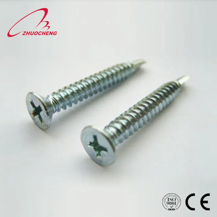 High quality stainless steel DIN 7982 CSK head self tapping screw with ISO certification