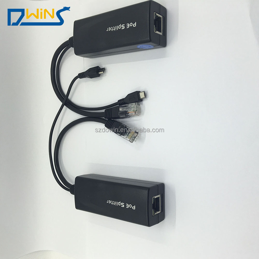 Активный разветвитель PoE Power Over Ethernet 48 В до 5 В 2/3 а Micro USB Plug для Raspberry Pi B/B +/