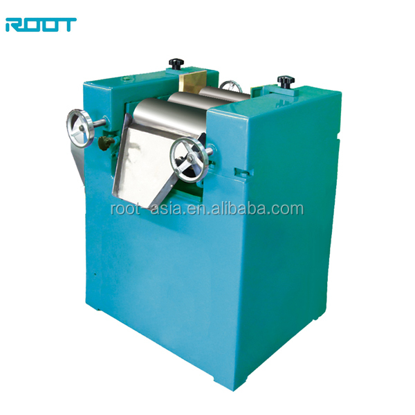 Laboratory ceramic three roller ball mill for soap , lipsticks , chocolate