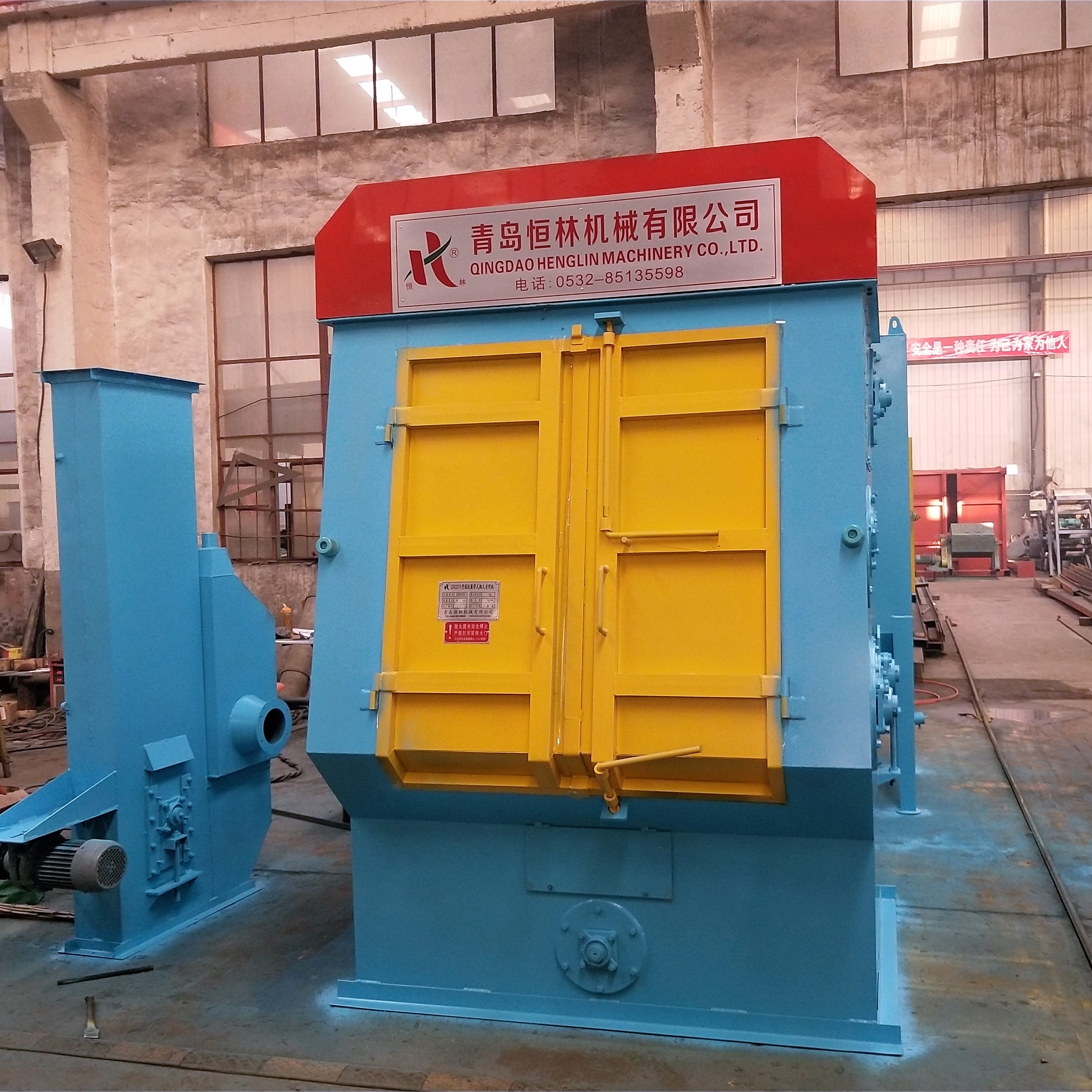 2018 China QR3210 Effective Sand Blasting Machine Tumble Shot Blasting Equipment good as DISA