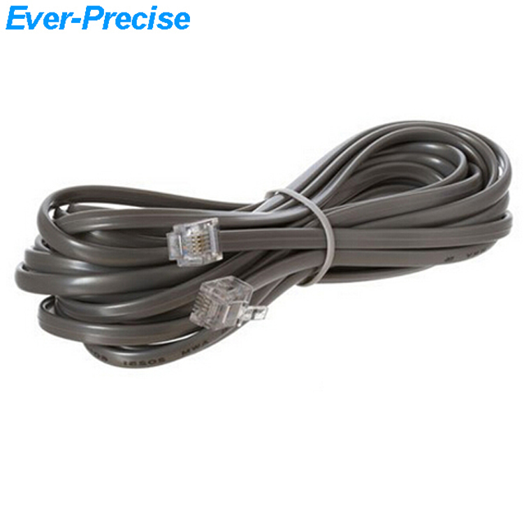 RJ11 Кабельный телефонный шнур 6P4C на заказ