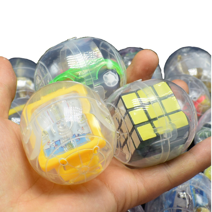 Bulk Small Plastic Capsule Toys Twisted Egg Kid Toy Educational Building Toys Children PP Material Vending Machine Box