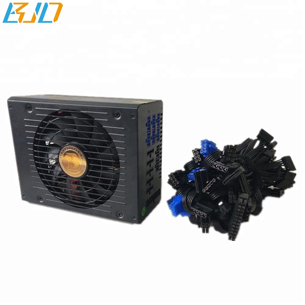 220V 1650W Полный Модуль блок питания ATX 24Pin переключатель питания PSU 80 Gold Plus для GPU Miner Rig в наличии на складе