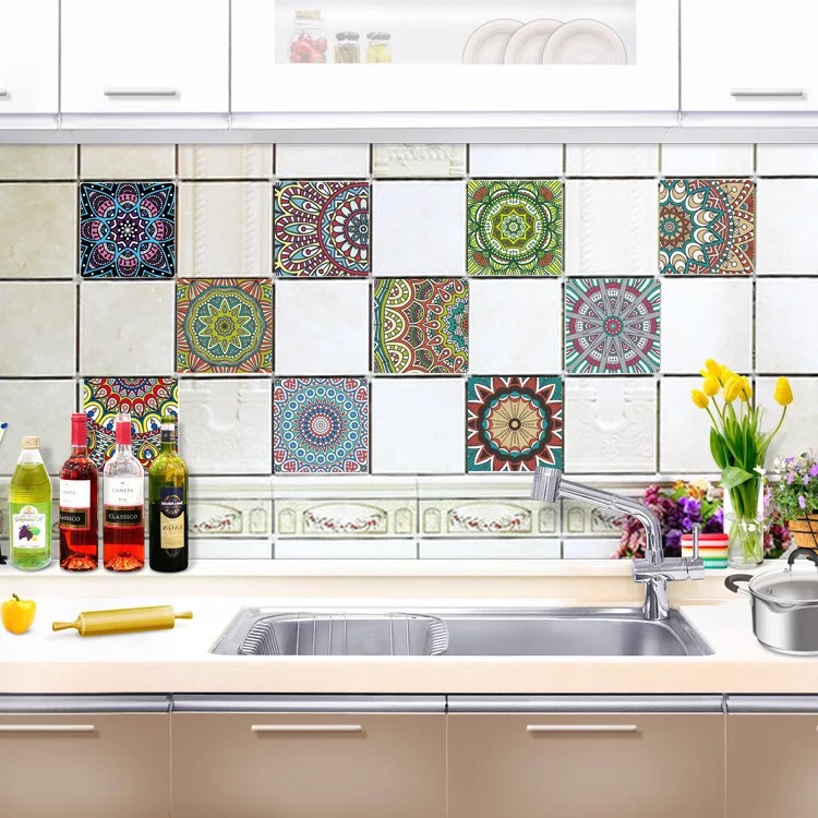 Мексиканский стиль кухня/Ванная комната backsplash настенная плитка стикер