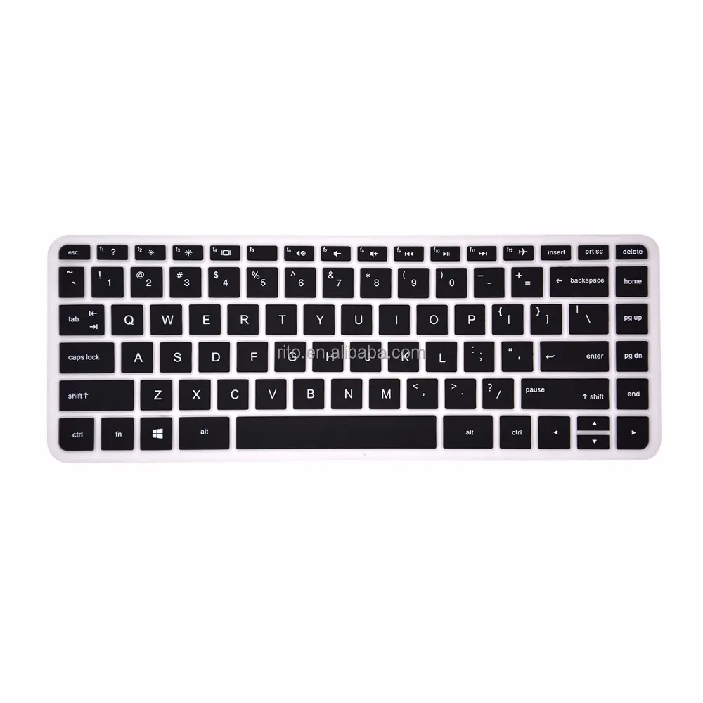 For Laptop HP Keyboard Cover, Black Silicone Keyboard Cover for HP 14 inch