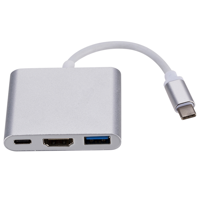 Принимаем печать логотипа тип питания C к Мульти USB 3,0 HDMI 4K USB C Тип адаптера