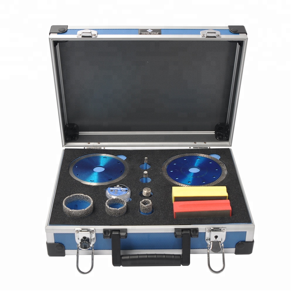 Professional Diamond Hole Saw Drill Bit Masonry Drilling Vinon Tools 661758000 CN;SHG Blue