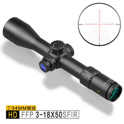 Discovery HD 3-18X50SFIR дальность съемки охотничий оптический прицел 34 мм трубка первый фокальный самолет прицел HD Стекло Снайпер Сфера