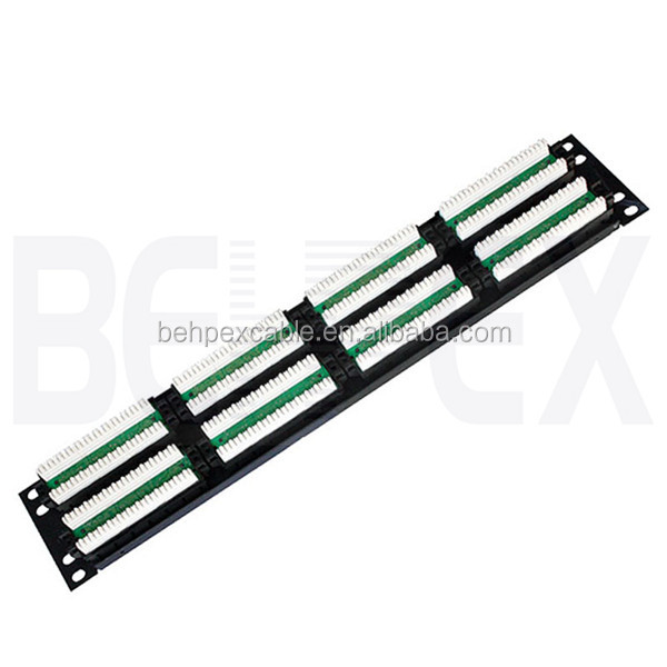 19 "патч-панель с двумя 50 портовая RJ45 патч-панель Cat5e коммутационная панель