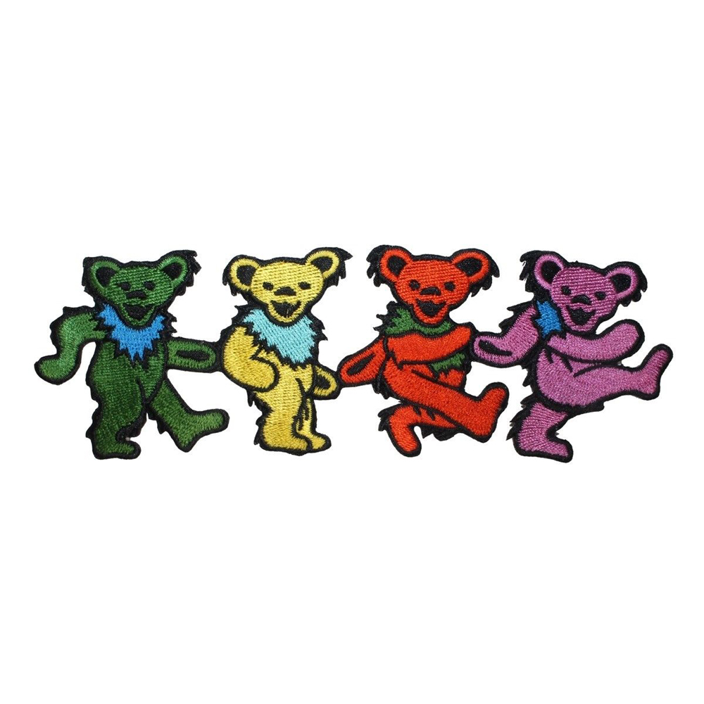 Оптовая продажа 3d grateful dead Пользовательские вышивка патчи утюг на для одежды