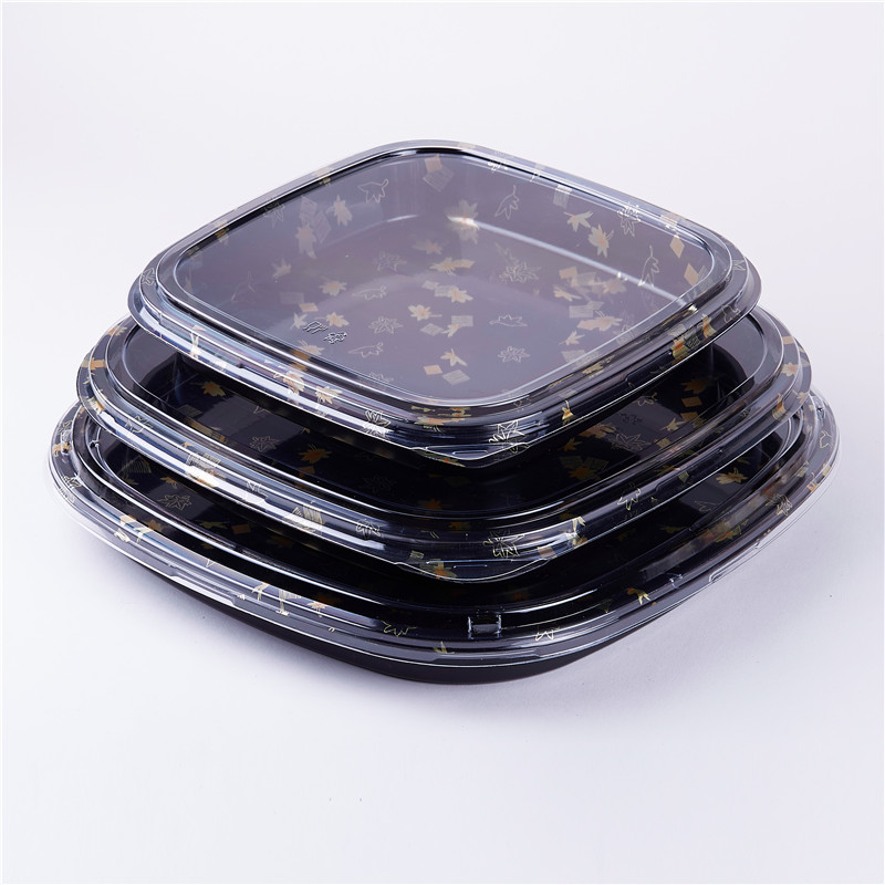 Ланч-бокс Bento, герметичное оборудование для суши, пластиковая упаковочная коробка, одноразовая тарелка, пищевой пластиковый контейнер с крышкой
