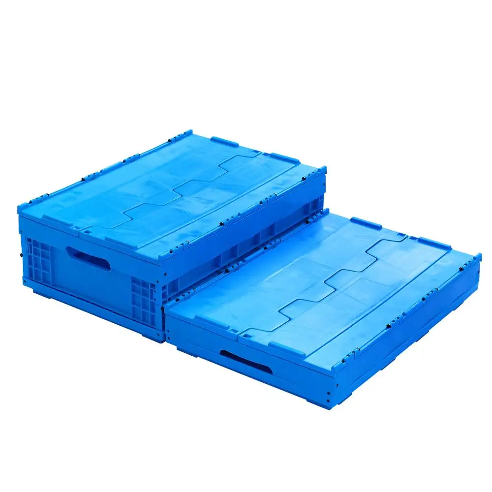 industrial keyway plastic storage packing moving crate  box boxes containers removable with lid cover