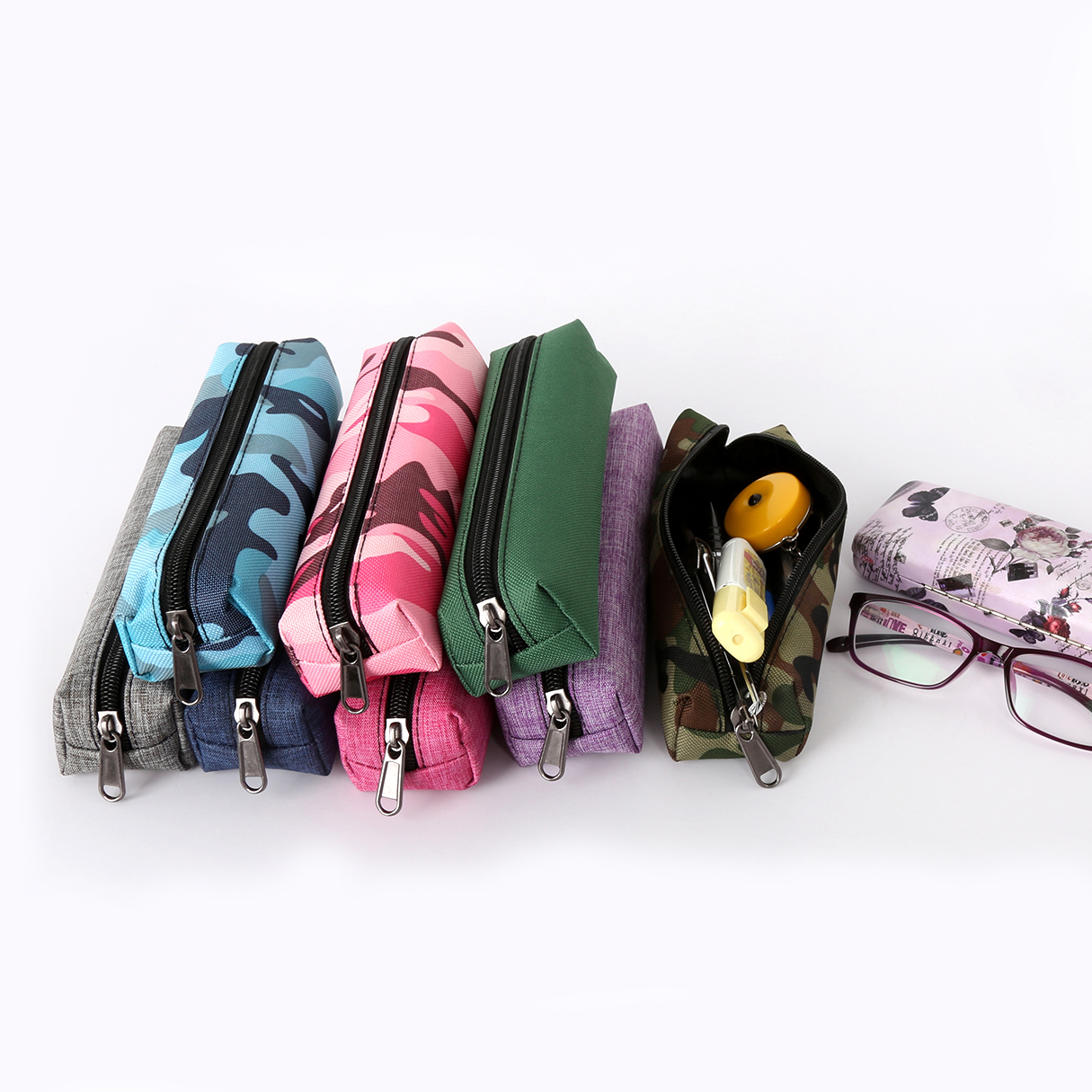 Школа Студент Ручка сумки случае Канцелярские хранения Pencilcase объемный пенал коробка для подростка