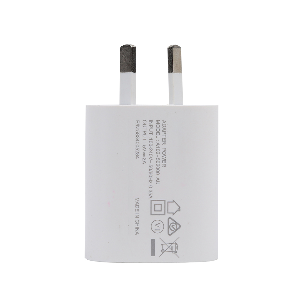 USB-зарядное устройство с сертификацией SAA C-tick RCM для MP3, 5 В, 2 А, вилка стандарта Австралии