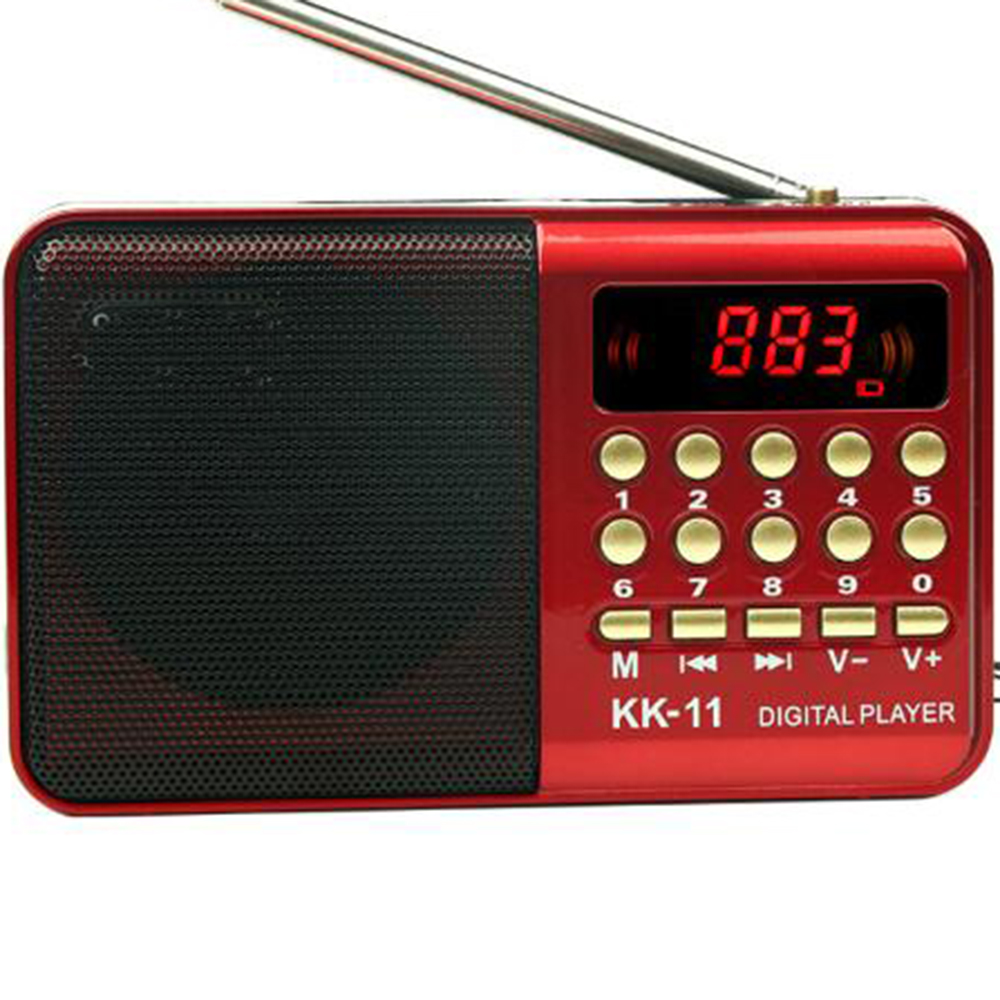 Цифровое радио-колонки, портативный мини FM-радиоприемник, музыкальный проигрыватель, телескопическая антенна, карманы для громкой связи, ресивер, уличный радиоприемник RADk11