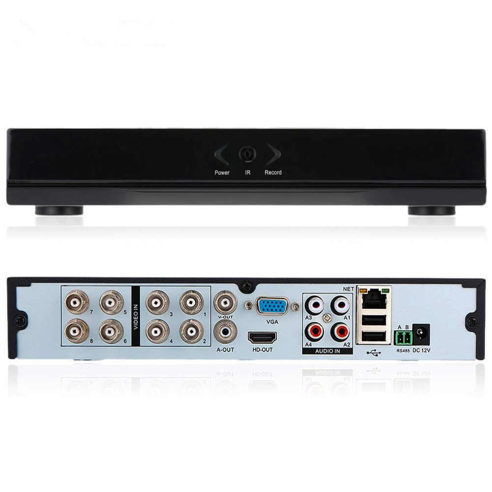 8-канальный сетевой видеорегистратор Автономный видеонаблюдения DVR рекордер H.264 выход VGA видео наблюдения пре-запись по тревоге