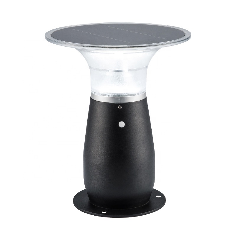 New design automatic villa lawn ground landscape garden waterproof 3w outdoor solar led bollard lamp