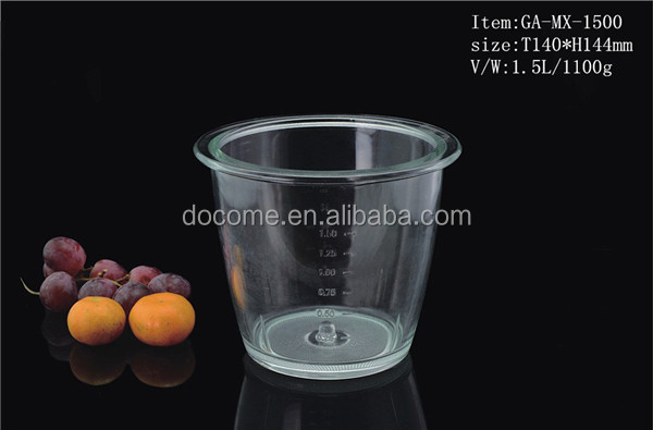 Мясорубка запасные части Soda-Лайм стеклянная чаша 1.0/1.2/1.5L (GA-BL-MX)