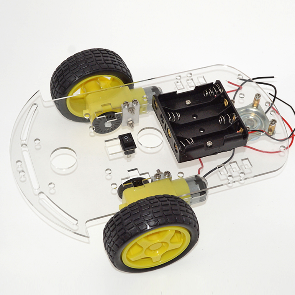Okystar DIY рисунком «Робокар Поли» комплект 2WD Смарт шасси автомобиля kit