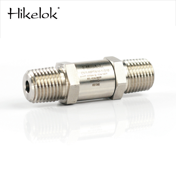 Hikelok 3000 psi 3/4 дюйма 25 мм Наружная резьба NPT односторонний обратный клапан для газа, воды, масла, воздуха