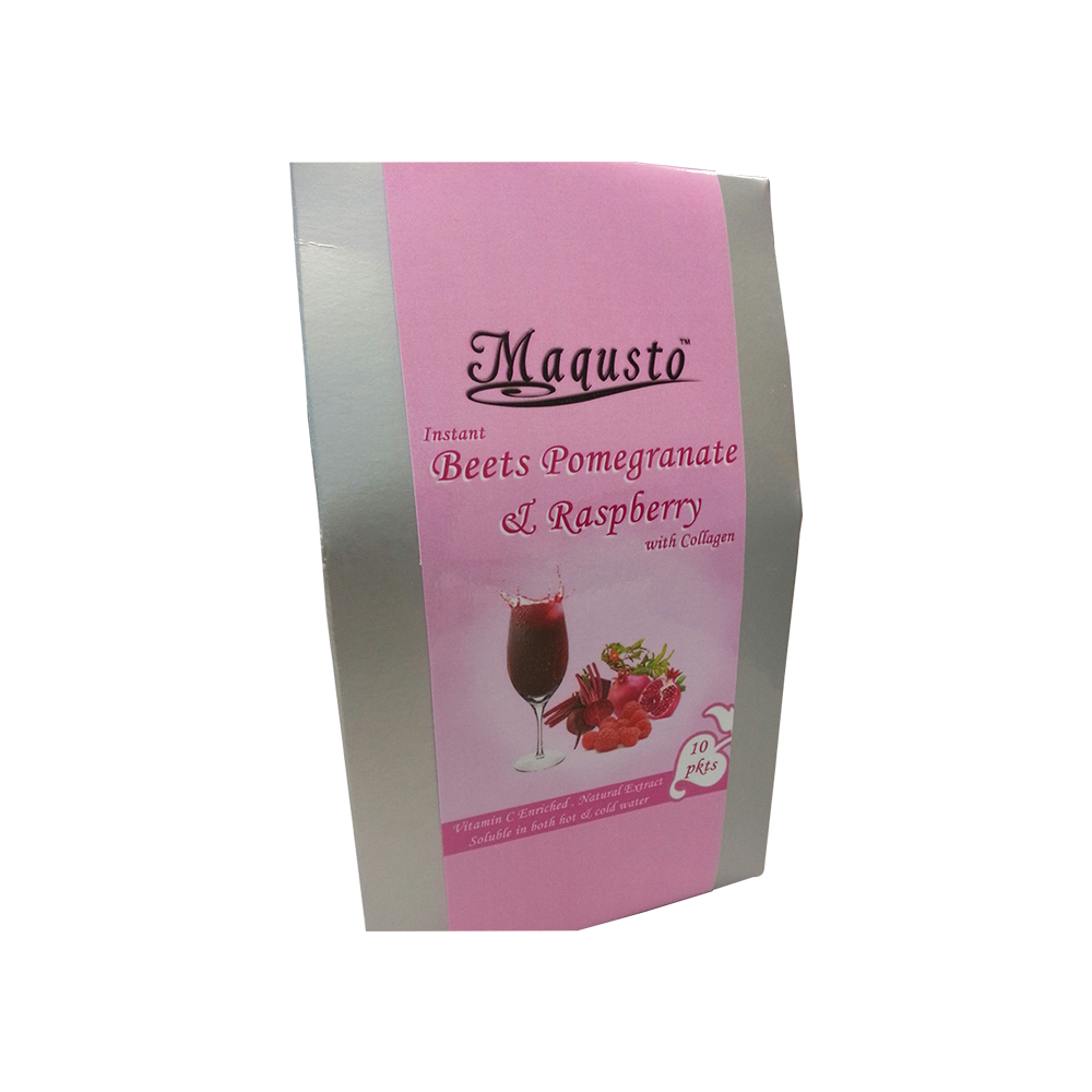 Maqusto Instant Beets Pomegranate & Raspberry with Collagen Instant Drink Fruit