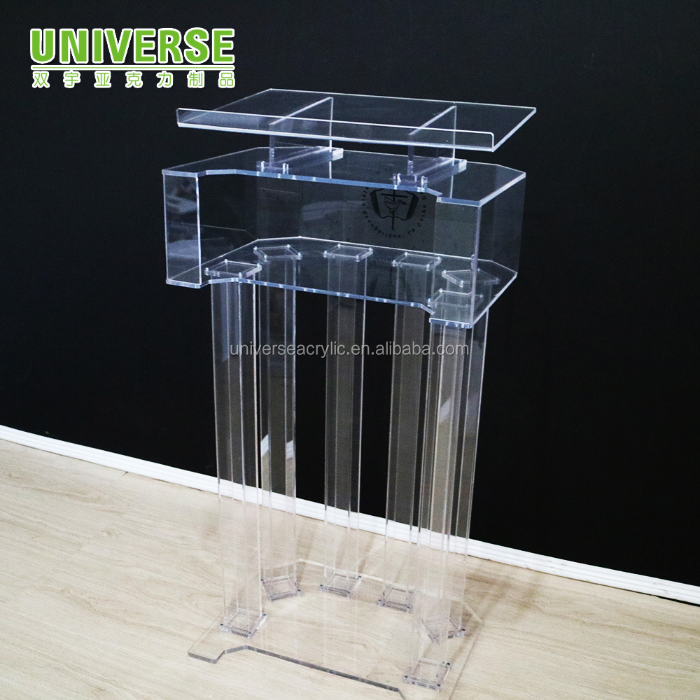Вселенная фабрика модные церковные Lucite акриловые школьные подиумы