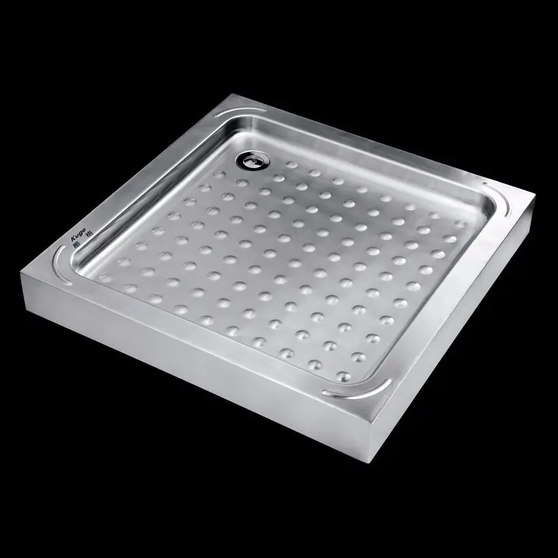 Cheap price shower tray durable bathroom stainless steel shower tray 70x70