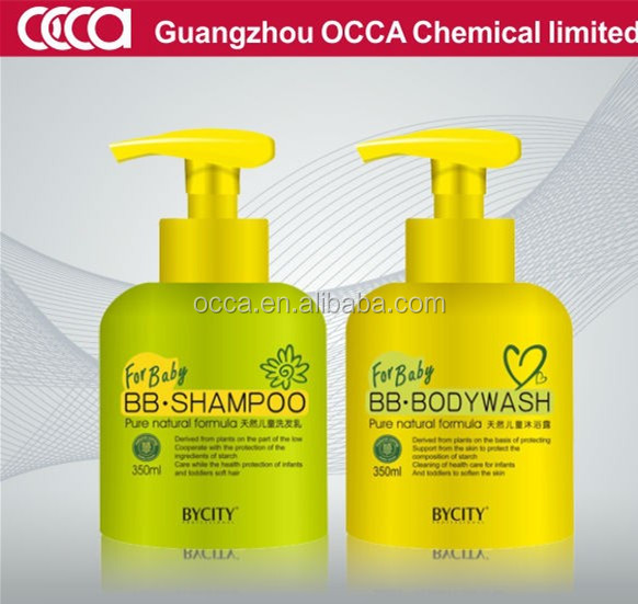 Natural baby care for shampoo and body wash
