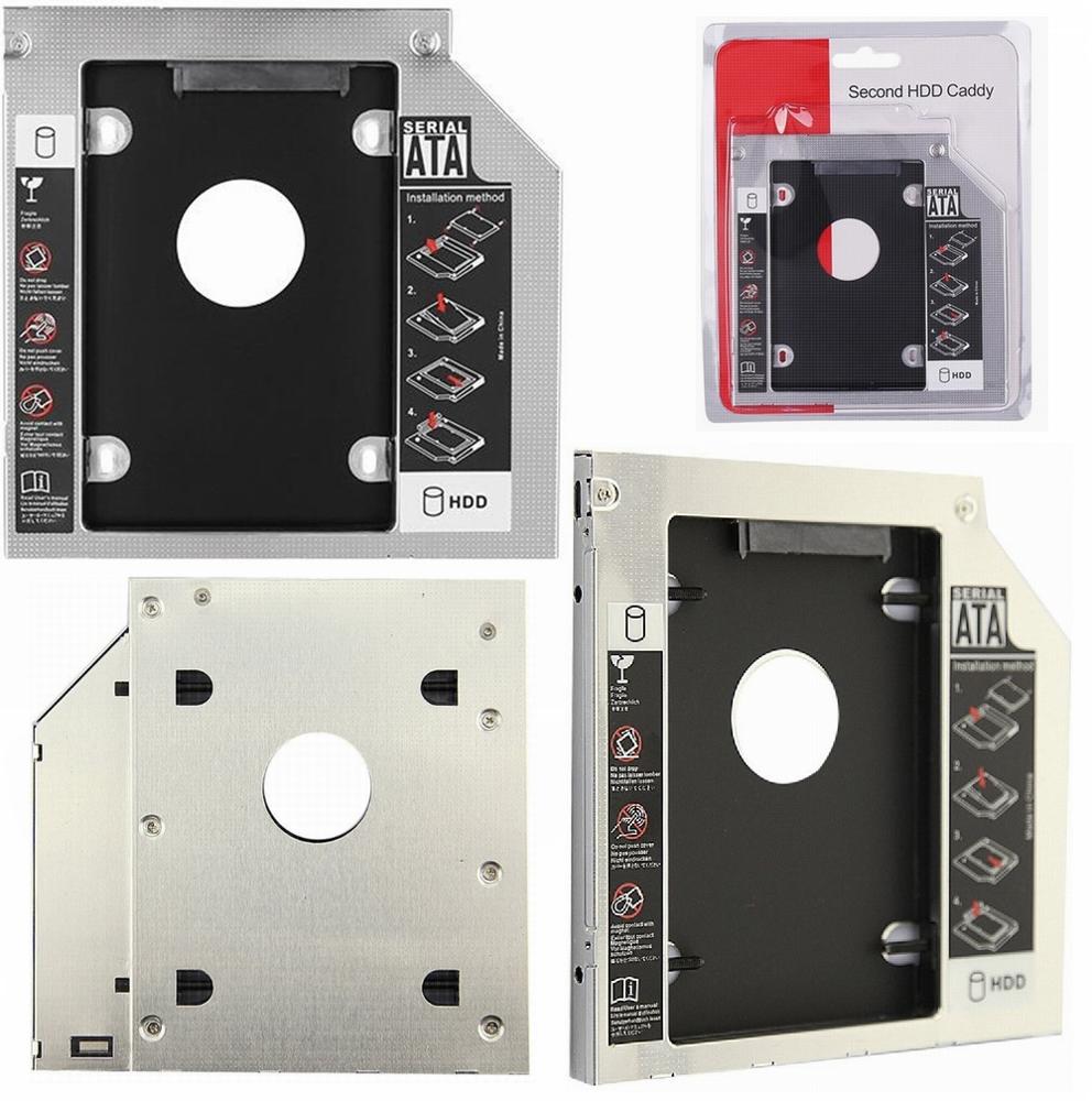 Универсальный SATA для SATA 2nd HDD Caddy 9,5 мм 12,7 мм для 2,5 "SSD чехол Корпус жесткого диска для ноутбука ODD Optibay Optical Bay