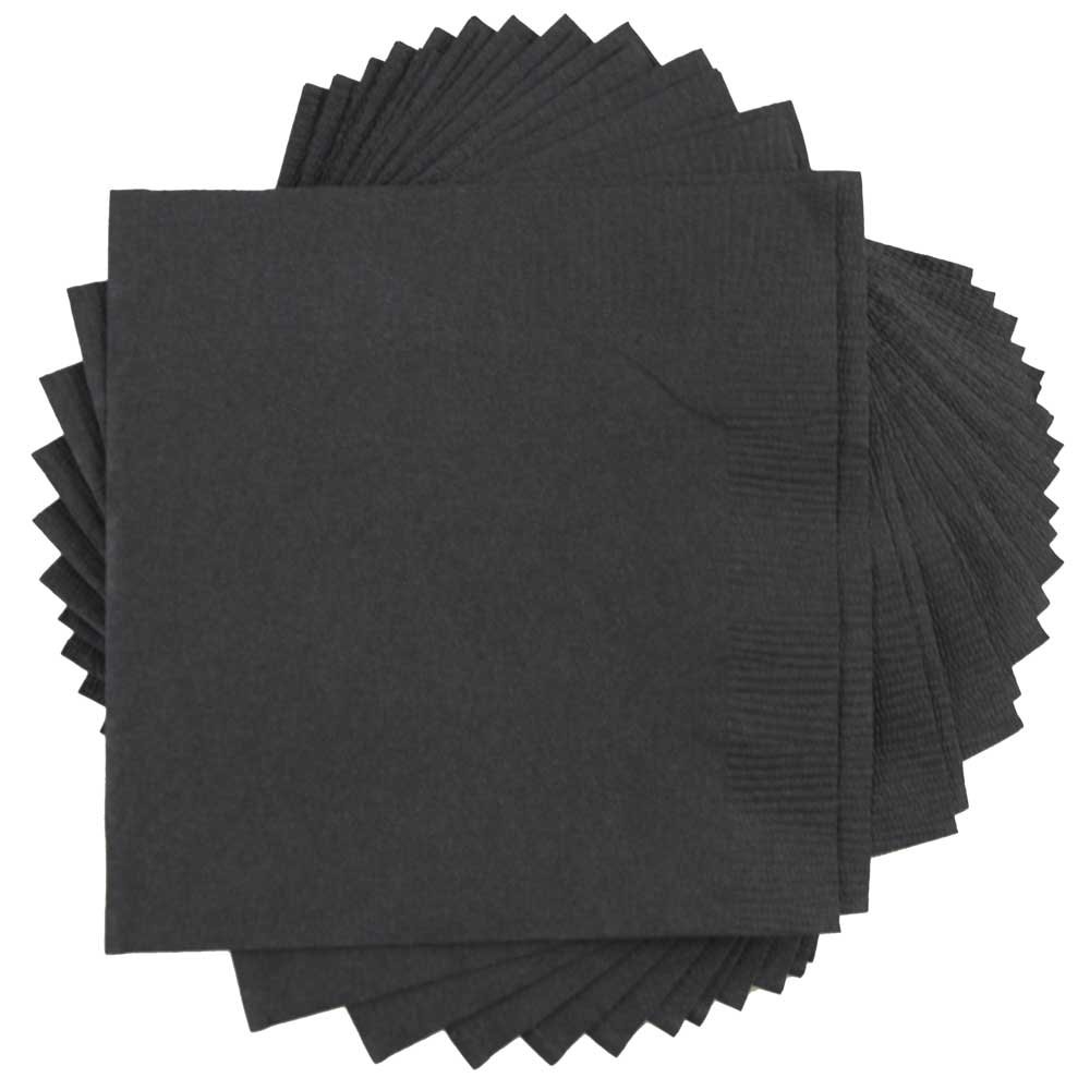 2 Ply Custom Design Disposable Black And White Paper Napkin Cheapest