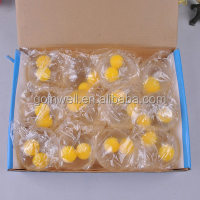 Двойное желтое яйцо ТПР разбивает спортивный водяной шар, splasticky Water Ball