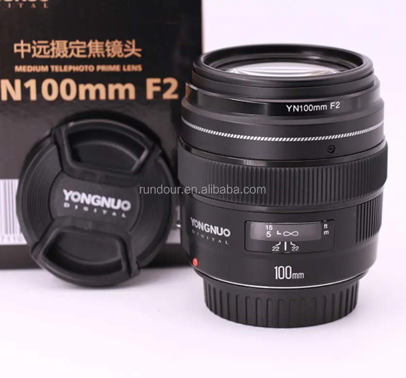 top sale high quality yongnuo camera lens F2 medium telephoto fixed focal length aperture AF MF len YN100MM YN 100