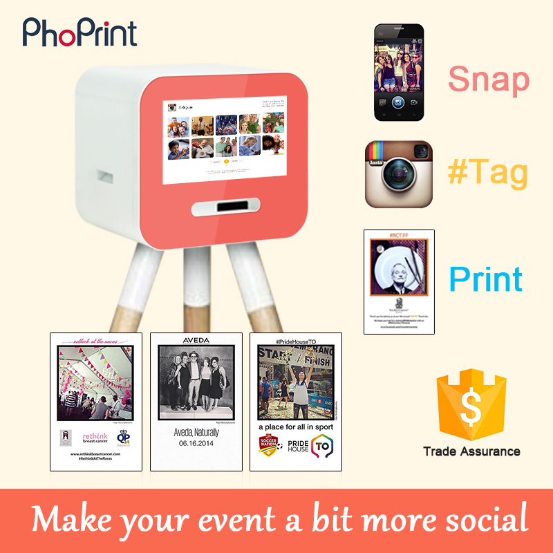 2016 Последние Instagram Свободно Стоящая Машина Принтера Photo Booth Продаже Партии Photo Booth