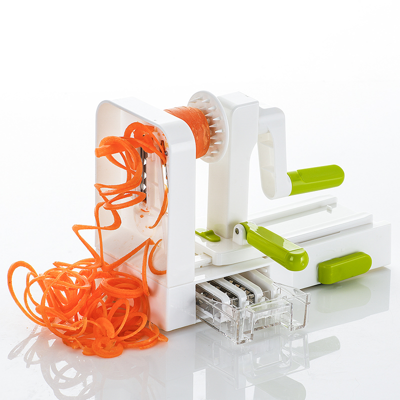 Best Sellers in Europe 2019 Kitchen Folded Spiral Slicer Spiralizer Handheld 5 Blades Vegetable Spiralizer