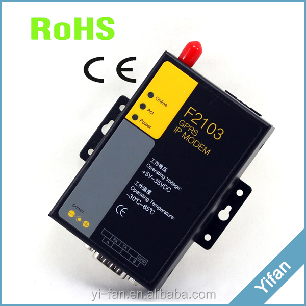 F2103, поддержка Modbus и TCP/IP, подходит для промышленного беспроводного GPRS модема M2M со слотом для sim-карты, интерфейс RS232 RS485