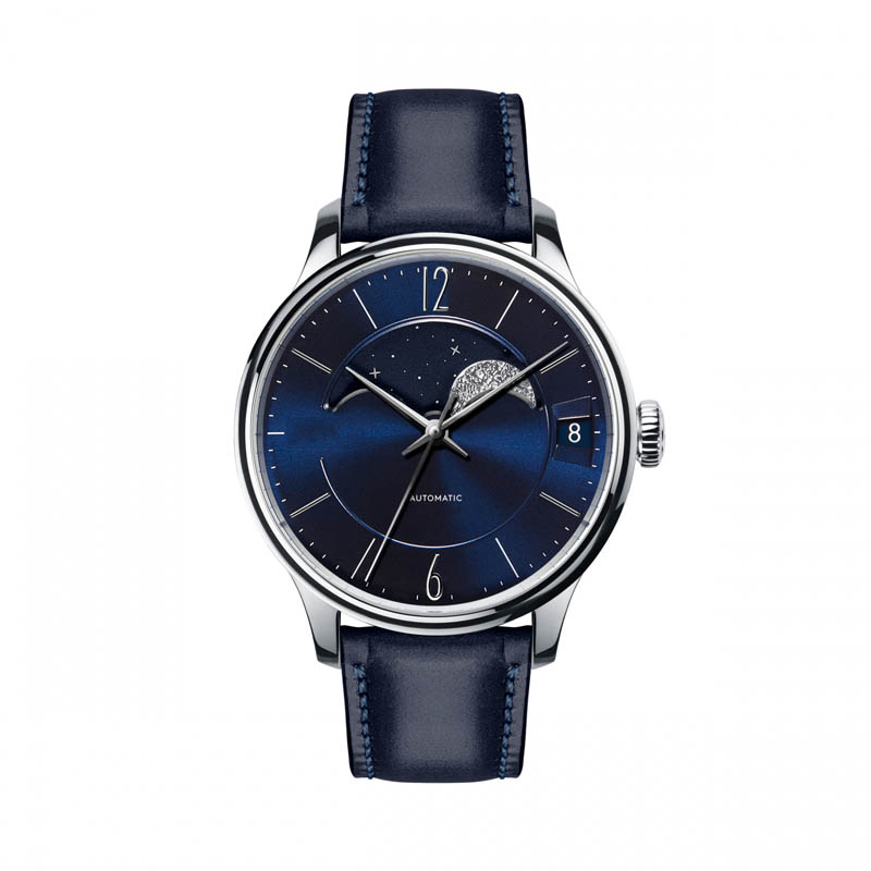 Trendy Men Brand Watches Gift Set Annual Calendar Moonphase Mechanical Watch